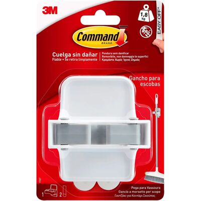 Gancio a Parete Bianco Command - Nastro adesivo 3m - Capacità 1,8kg Gancio a Parete Bianco Command - Nastro adesivo 3m - Capacità 1,8kg
