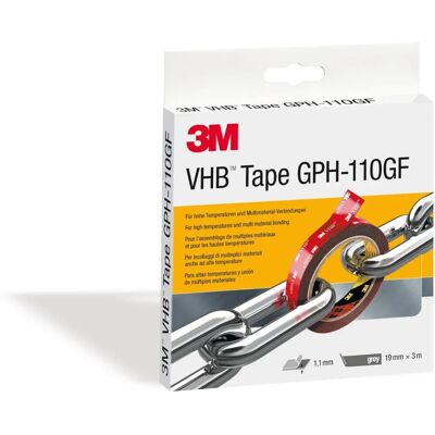 3M Deutschland Klebeband doppelseitig 19mmx3mx1,1mm, gr. GPH-110GF - 7100101624 3M Deutschland Klebeband doppelseitig 19mmx3mx1,1mm, gr. GPH-110GF - 7100101624