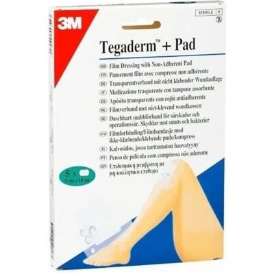 Tegaderm Curativos Adesivos - 9x10cm Pacote de 5 - Cuidados com feridas Tegaderm Curativos Adesivos - 9x10cm Pacote de 5 - Cuidados com feridas