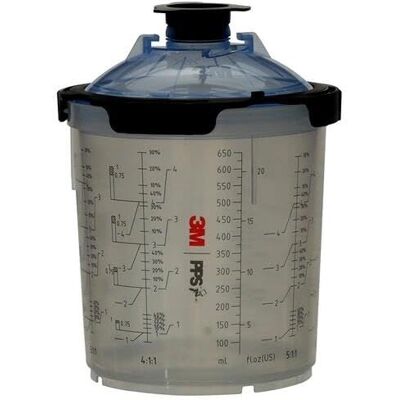 Contenedor de Pistola de Pintura 3M PPS 2.0 650ml - Transparente y Duradero Contenedor de Pistola de Pintura 3M PPS 2.0 650ml - Transparente y Duradero