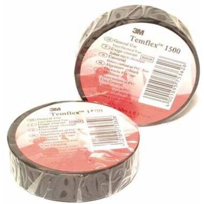 3M 1500 Vinyl-Isolierband - Schwarz - Packung 10 3M 1500 Vinyl-Isolierband - Schwarz - Packung 10