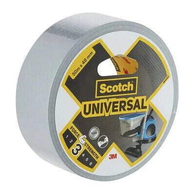 Ruban Argent 3M - 50 m, 48 mm, Réparation Universelle Ruban Argent 3M - 50 m, 48 mm, Réparation Universelle