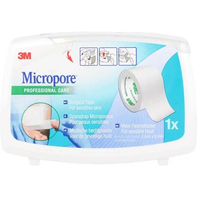 Ruban médical Micropore 3M - Hypoallergénique, Respirant, 2,5cm x 9,14m - Publicité Ruban médical Micropore 3M - Hypoallergénique, Respirant, 2,5cm x 9,14m - Publicité