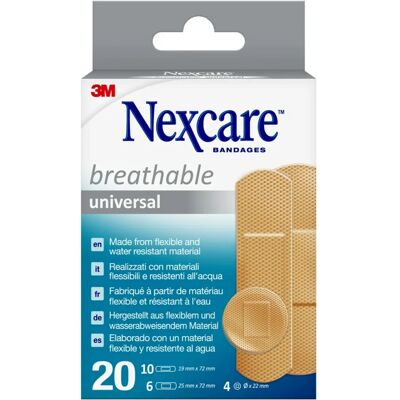 Nexcare Universeel 20 Surtidas - Pleisters Nexcare Universeel 20 Surtidas - Pleisters