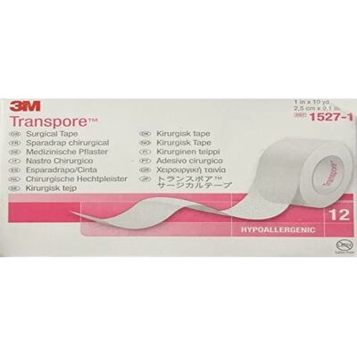 3M Transpore průhledná chirurgická páska - 2,5cm x 9,1m 3M Transpore průhledná chirurgická páska - 2,5cm x 9,1m