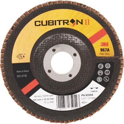 Disque abrasif courbe 3M 967A - Métal - 125mm K60 - Publicité Disque abrasif courbe 3M 967A - Métal - 125mm K60 - Publicité