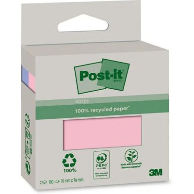 3M 6820R-2PB Rosa notatpapir - Notatpapir 3M 6820R-2PB Rosa notatpapir - Notatpapir