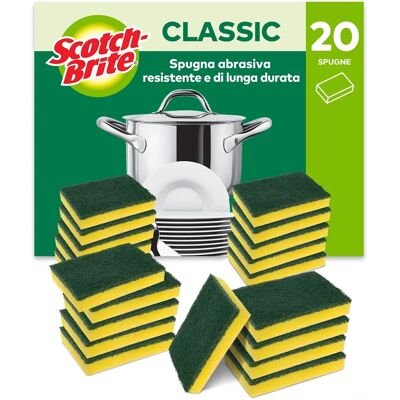 Esponja abrasiva Heavy Duty Scotch-Brite - 20 piezas Esponja abrasiva Heavy Duty Scotch-Brite - 20 piezas