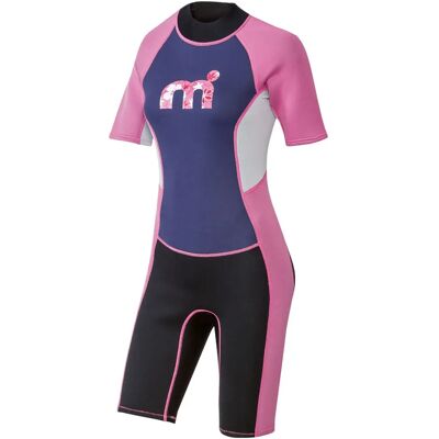 Mistral - Wetsuit - Black Purple Pink - Short Back Zip - Publicité Mistral - Wetsuit - Black Purple Pink - Short Back Zip - Publicité