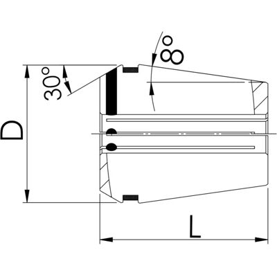 Fahrion GERC25 Präzisions-Spannzange - Innenkühlung - 6mm Fahrion GERC25 Präzisions-Spannzange - Innenkühlung - 6mm