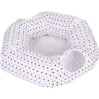 Tunnel pour chat Donut de zooplus - Petit, Blanc/Noir/Rouge - Tunnel pour chat Tunnel pour chat Donut de zooplus - Petit, Blanc/Noir/Rouge - Tunnel pour chat