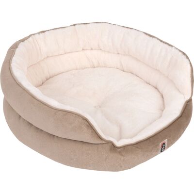 Lit pour chiens TIAKI - Moyenne, Cuir d'éléphant & Fourrure de lapin - 65cm Lit pour chiens TIAKI - Moyenne, Cuir d'éléphant & Fourrure de lapin - 65cm
