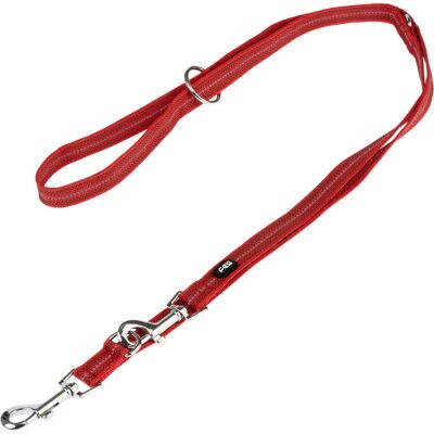 Ensemble Collier et Laisse pour Chien TIAKI - Rouge Réfléchissant 200cm Ensemble Collier et Laisse pour Chien TIAKI - Rouge Réfléchissant 200cm