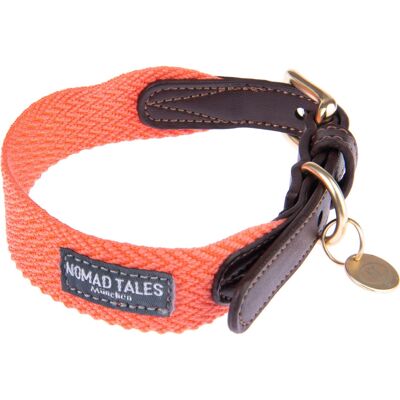 Nomad Tales Bloom Collar - Coral - Size L - Dog Accessory Nomad Tales Bloom Collar - Coral - Size L - Dog Accessory