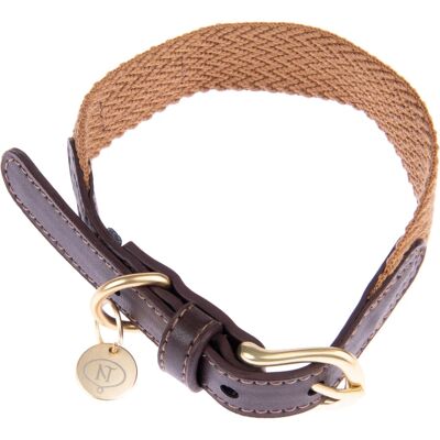 Nomad Tales Bloom Dog Collar - Caramel - Size M Nomad Tales Bloom Dog Collar - Caramel - Size M