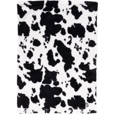 Couverture pour animaux TIAKI - Doppelseite en peluche douce, motif vache Couverture pour animaux TIAKI - Doppelseite en peluche douce, motif vache