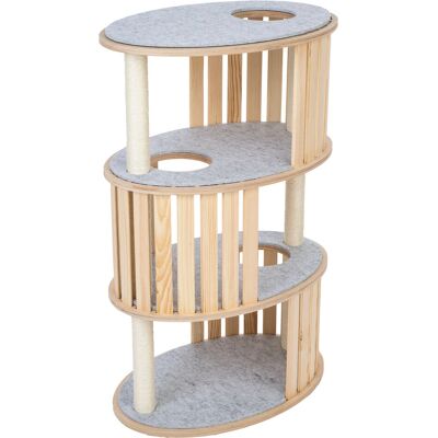 Drzewko dla kotów Modern Living Verona L - Słupki sisalowe, Panele prywatności, Podwyższona platforma Drzewko dla kotów Modern Living Verona L - Słupki sisalowe, Panele prywatności, Podwyższona platforma