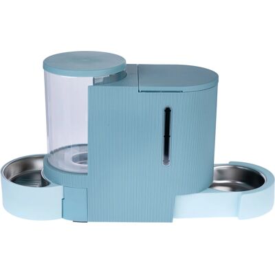 Distributeur de nourriture et d'eau TIAKI - Bleu clair - pour petits et moyens animaux Distributeur de nourriture et d'eau TIAKI - Bleu clair - pour petits et moyens animaux