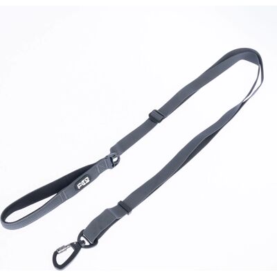 Laisse pour chien TIAKI grise - Réglable 150-200cm - Laisse Laisse pour chien TIAKI grise - Réglable 150-200cm - Laisse
