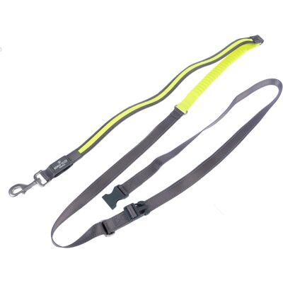 Smycz dla psa Nomad Tales Spirit USB LED Żółta Fosforyzująca Szara - 180-250cm Smycz dla psa Nomad Tales Spirit USB LED Żółta Fosforyzująca Szara - 180-250cm