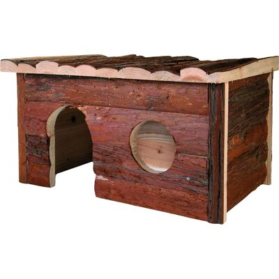 Maison en Bois Naturel pour Petits Animaux - 40x23x21 cm Maison en Bois Naturel pour Petits Animaux - 40x23x21 cm
