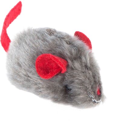 Souris jouet avec micropuce, cri et herbe à chat - 1 Jouet Souris jouet avec micropuce, cri et herbe à chat - 1 Jouet