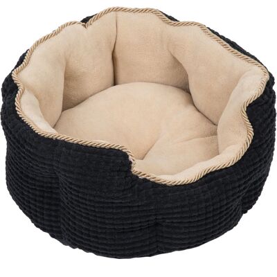 Zooplus Cama para mascotas negra / beige - 45x45x20 cm Zooplus Cama para mascotas negra / beige - 45x45x20 cm