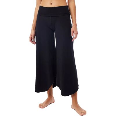 MANDALA Pantalon de Yoga Femme Roll Over Tulip noir - Pantalon de Yoga - Publicité MANDALA Pantalon de Yoga Femme Roll Over Tulip noir - Pantalon de Yoga - Publicité