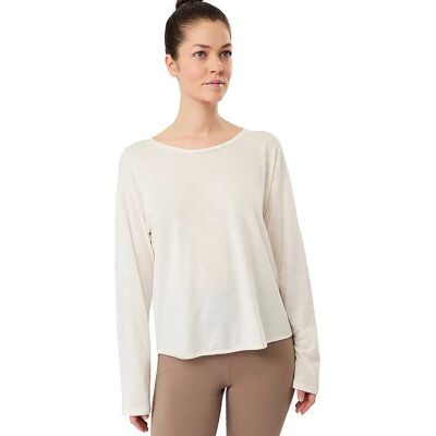 Mandala Weiß Offener Rücken Yogashirt Mandala Weiß Offener Rücken Yogashirt