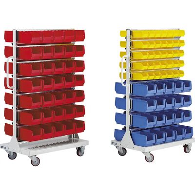 Estantería Movil Eurokraft Pro - Doble Cara, 210 Cajas Estantería Movil Eurokraft Pro - Doble Cara, 210 Cajas