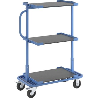 EUROKRAFT - Vychystávací vozík - 3 estantes ajustables - 200 kg - Cart EUROKRAFT - Vychystávací vozík - 3 estantes ajustables - 200 kg - Cart