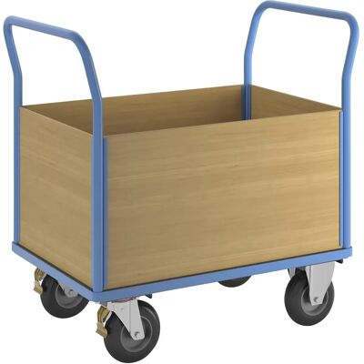 Carro de plataforma azul claro eurokraft pro - Carro de plataforma Carro de plataforma azul claro eurokraft pro - Carro de plataforma