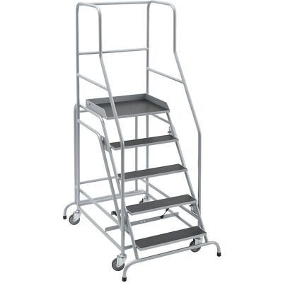Escalera móvil con plataforma Eurokraft Pro - Escalera con tarima Escalera móvil con plataforma Eurokraft Pro - Escalera con tarima