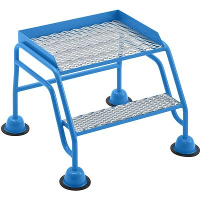 Scala mobile Eurokraft Pro con griglia romboidale, 2 gradini Scala mobile Eurokraft Pro con griglia romboidale, 2 gradini