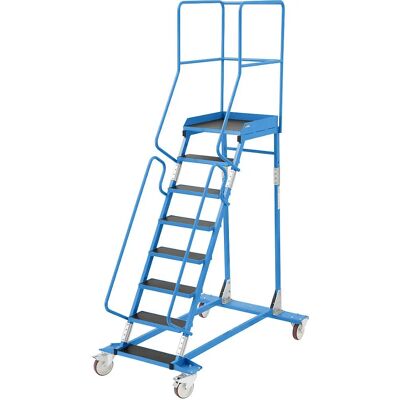 Escalera plataforma eurokraft pro, 8 peldaños - Escalera de andamio Escalera plataforma eurokraft pro, 8 peldaños - Escalera de andamio