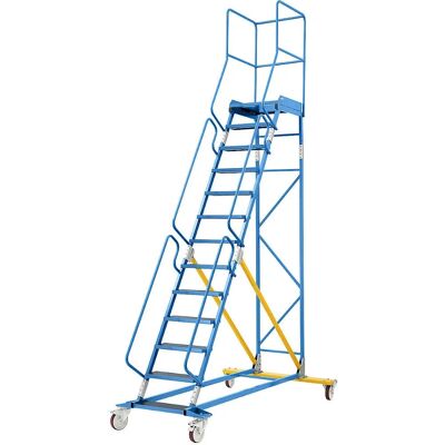 Escalera con Plataforma Azul Claro - Escalera de andamio Escalera con Plataforma Azul Claro - Escalera de andamio