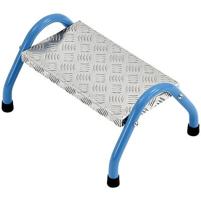 Eurokraft Pro Escalera de acero - 1 peldaño, azul claro - Escalera Eurokraft Pro Escalera de acero - 1 peldaño, azul claro - Escalera