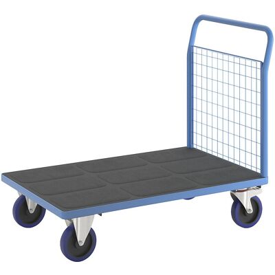 eurokraft pro - Platós kocsi - azul - muro alto - Platform cart eurokraft pro - Platós kocsi - azul - muro alto - Platform cart