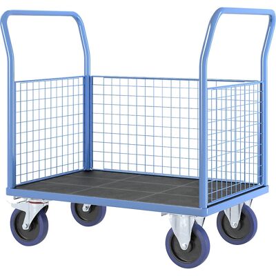 eurokraft pro - Carro plataforma con laterales de rejilla - 1000x675 mm eurokraft pro - Carro plataforma con laterales de rejilla - 1000x675 mm