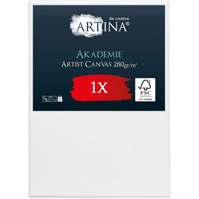 Artina Akademie Leinwand Weiß 280gsm 70x50cm - Malfläche Artina Akademie Leinwand Weiß 280gsm 70x50cm - Malfläche