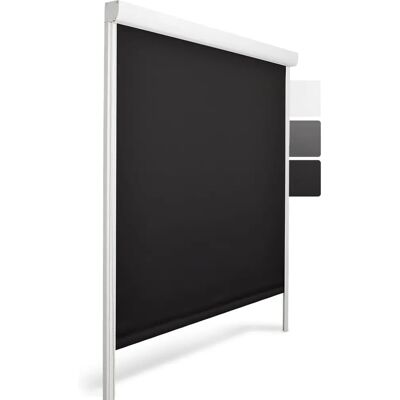 Sol Royal - Estor enrollable negro con guías laterales - 175x100x4.2 cm Sol Royal - Estor enrollable negro con guías laterales - 175x100x4.2 cm