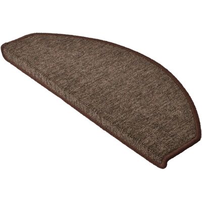 Beautissu - Ensemble de 15 tapis semicirculaires marron - Tapis pour escaliers - Publicité Beautissu - Ensemble de 15 tapis semicirculaires marron - Tapis pour escaliers - Publicité
