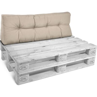 Beautissu Europaletten Kissen - Rückenlehne 120x40cm - Innen/Außen Beautissu Europaletten Kissen - Rückenlehne 120x40cm - Innen/Außen