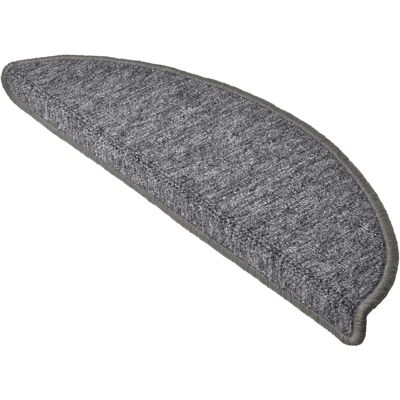 Beautissu - Ensemble de 15 tapis pour escaliers semi-circulaires - Gris - Publicité Beautissu - Ensemble de 15 tapis pour escaliers semi-circulaires - Gris - Publicité