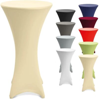 Beautissu Stella - Creme - Ø 80-85 cm - Tischabdeckung Beautissu Stella - Creme - Ø 80-85 cm - Tischabdeckung