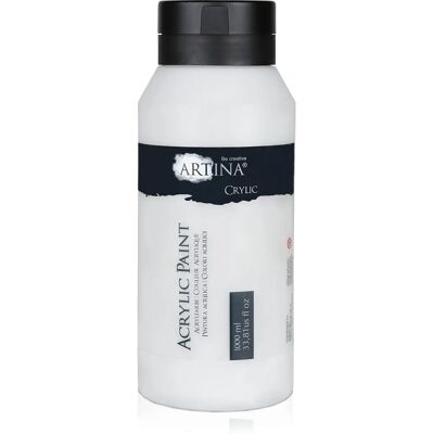 Peinture Acrylique Blanc de Titane 1000ml Artina - Publicité Peinture Acrylique Blanc de Titane 1000ml Artina - Publicité