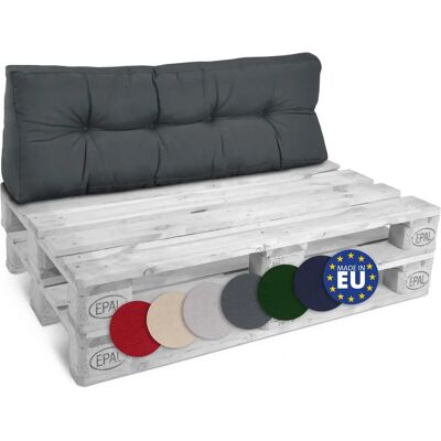 Cuscino Euro Pallet di Beautissu - Cuscino Schienale Spesso per Mobili Fai da Te - Grigio Cuscino Euro Pallet di Beautissu - Cuscino Schienale Spesso per Mobili Fai da Te - Grigio