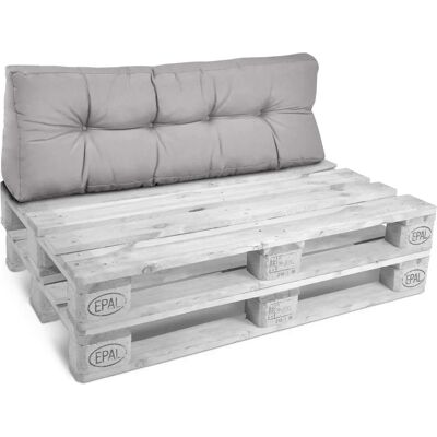 Almohadilla para palets Euro - Respaldo 120x40cm Gris claro Almohadilla para palets Euro - Respaldo 120x40cm Gris claro