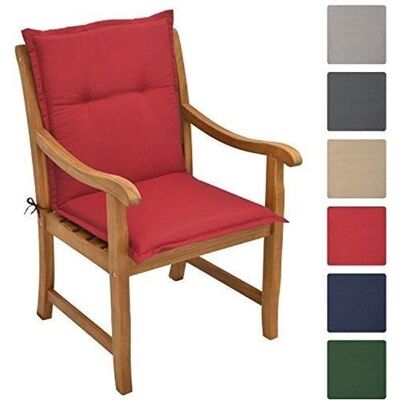 Cuscino Loft Beautissu - Cuscino per Sedia da Giardino a Schiena Bassa - Resistente UV Cuscino Loft Beautissu - Cuscino per Sedia da Giardino a Schiena Bassa - Resistente UV