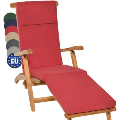 Beautissu LoftLux dc Gartensitzkissen - Rot - 175x45x5 cm Beautissu LoftLux dc Gartensitzkissen - Rot - 175x45x5 cm
